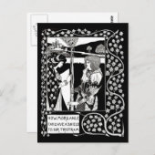 Illustration Vintage carte postale-Aubrey Beardsle (Devant / Derrière)