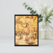 Illustration Vintage carte postale-Rackham 22 (Debout devant)