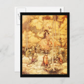 Illustration Vintage carte postale-Rackham 22 (Devant / Derrière)