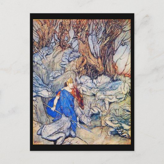 Illustration Vintage carte postale-Rackham 34 (Devant)