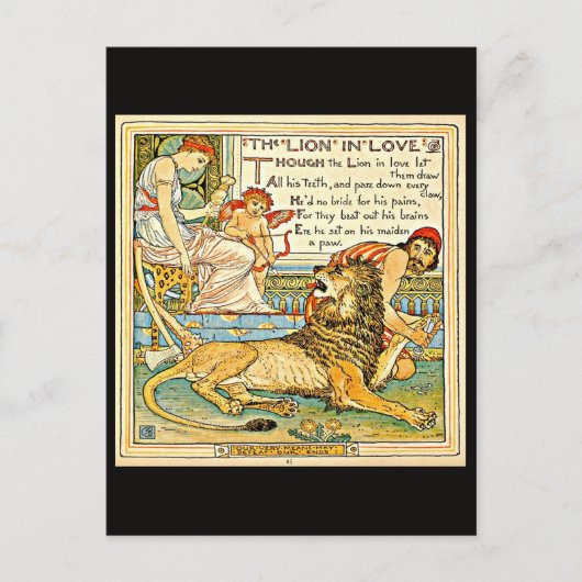 Illustration Vintage carte postale-Walter Crane 20 (Devant)