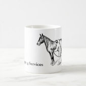 ILLUSTRATION vintage Cheval Climatisation Mug (Centre)