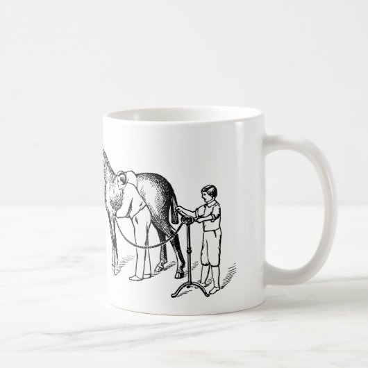 ILLUSTRATION vintage Cheval Climatisation Mug (Droite)