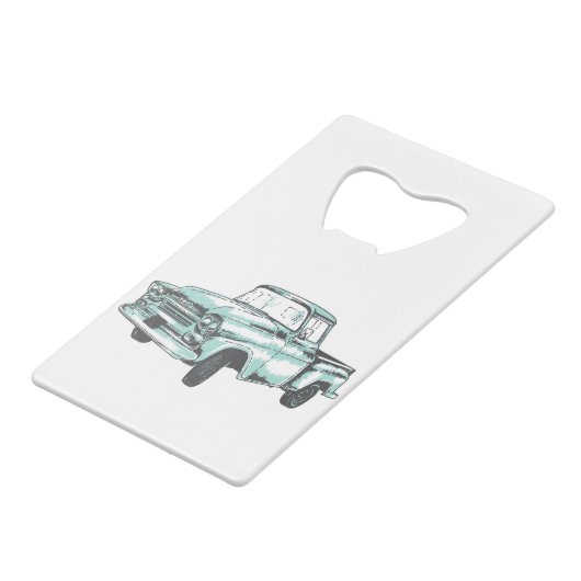 Illustration vintage de camion (Devant Angle)