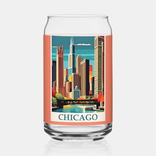 Illustration Vintage de Chicago (Recto)