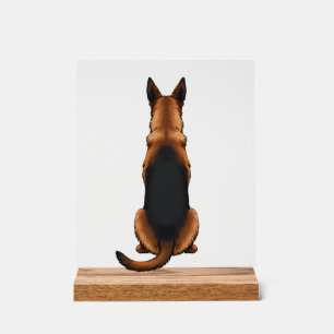 Illustration vintage de chien de berger allemand v