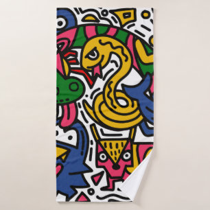 Illustration vintage de Doodle, dessin animé