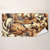 Illustration vintage de Greyhound (Serviette de bain)