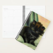 Illustration vintage de Kitten noir (Devant avec enveloppe)