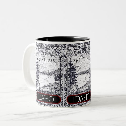 Illustration vintage Idaho Mug (Devant gauche)