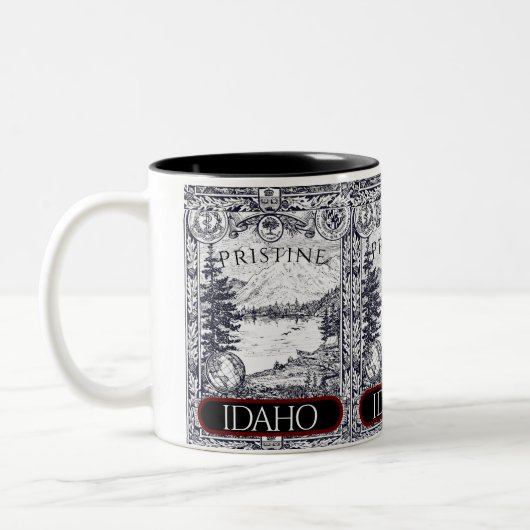 Illustration vintage Idaho Mug (Gauche)