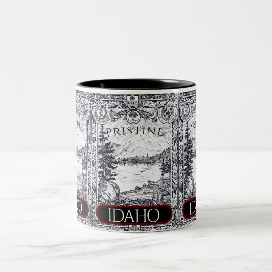 Illustration vintage Idaho Mug (Centre)