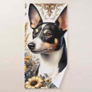 Illustration vintage Rat Terrier