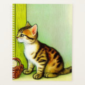 Illustration vintage Tabby Cat (Devant)