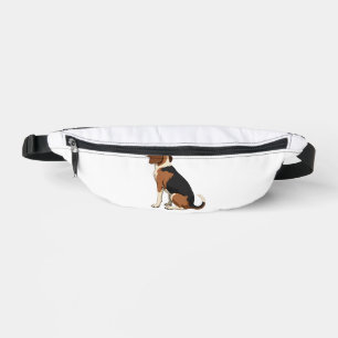 Illustration vue arrière du chien Beagle vintage A