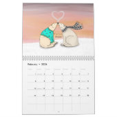 Illustrations animales Calendrier 2021 (Feb 2026)