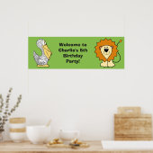 Illustrations d'animaux texte personnalisé affiche (Cuisine)