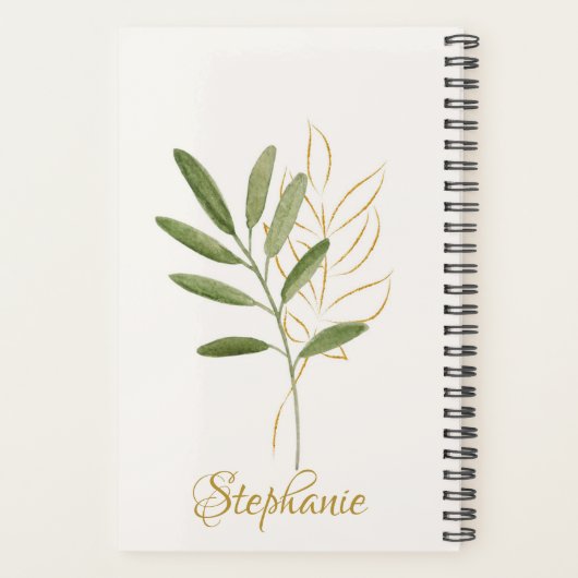 Illustrations d'aquarelle de script or Flamant ros (Dos)