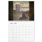 Illustrations de bible de calendrier mural (Mar 2026)