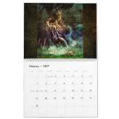 Illustrations de bible de calendrier mural (Feb 2027)