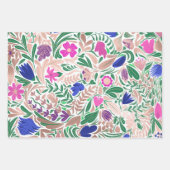 Illustrations de feuille florale Rose colorée (Devant)