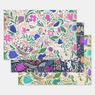 Illustrations de feuille florale Rose colorée