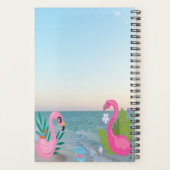Illustrations de flamants roses du cercle bleu océ (Dos)