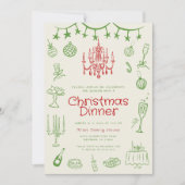 Illustrations de vacances Invitations du groupe de (Devant)