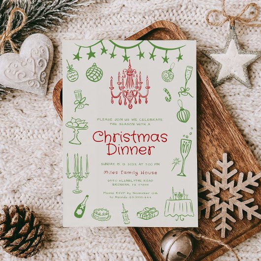 Illustrations de vacances Invitations du groupe de