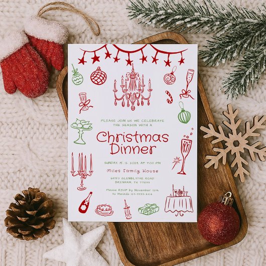 Illustrations de vacances Invitations du groupe de