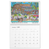 Illustrations des Caraïbes par Calendrier Kristin (Jan 2027)