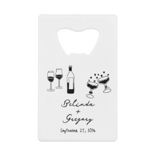 Illustrations Dessins à la Main Noir Mariage