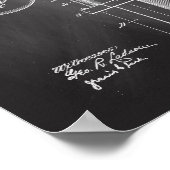 Illustrations en poteau de coiffure Poster imprimé (Coin)