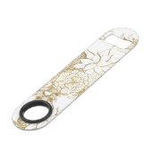 Illustrations florales Girly modernes d'or jaune (Dos Angle)