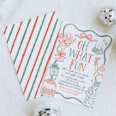 Illustrative Christmas Party Invitation
