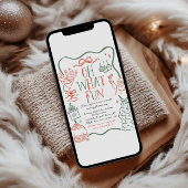 Illustrative Christmas Party Invitation