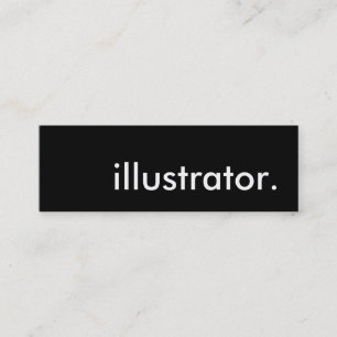 illustrator. mini visitekaartje