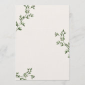 Illustré sur mesure | Menu Mariage (Dos)