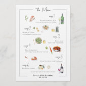 Illustré sur mesure | Menu Mariage (Devant)