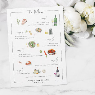 Illustré sur mesure   Menu Mariage