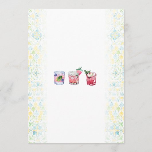 Illustré sur mesure | Menu Mariage (Dos)