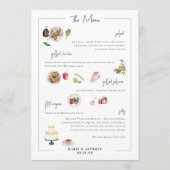 Illustré sur mesure | Menu Mariage (Devant)