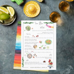 Illustré sur mesure | Menu Mariage Taco Bar<br><div class="desc">Belles cartes de menu pour compléter vos réglages de table à votre mariage ou à la prochaine soirée de dîner. Un élément de nombreux mariages sur mesure est l'attention aux détails et aux désirs des clients. Lorsqu'un mariage est fait spécifiquement pour un couple, il reflète souvent de près ses valeurs...</div>