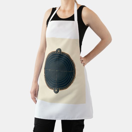 Illustreer een embleem met een zwaartekrachtthema schort (Insitu)