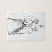 Illustreerde bride en bruom legpuzzel (Horizontaal)