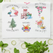 Illustreerde Cute Stuff om keukenhanddoek te doen (Gevouwen)