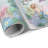 Illustreerde Lila Faerie Cadeaupapier (Rol Hoek)