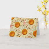 Illustreerde Rustic Daisy Flowers Note Kaart (Gele Bloem)