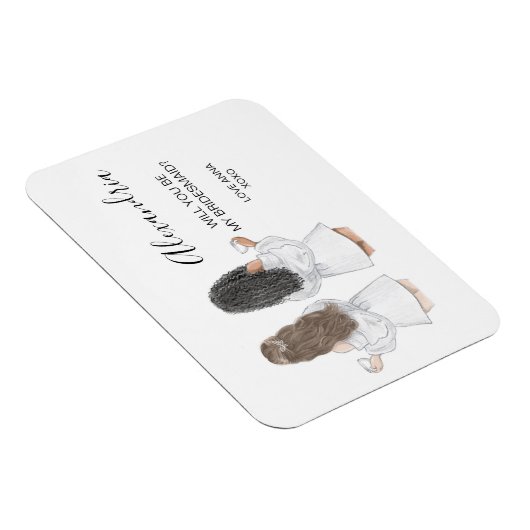 Illustreerde Will jij bent mijn bruidsmaïde magnee Magneet (Rechterzijde)