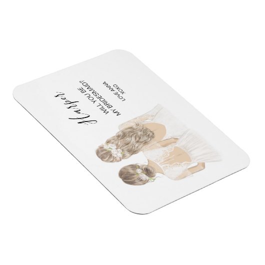 Illustreerde Will jij bent mijn bruidsmaïde magnee Magneet (Rechterzijde)